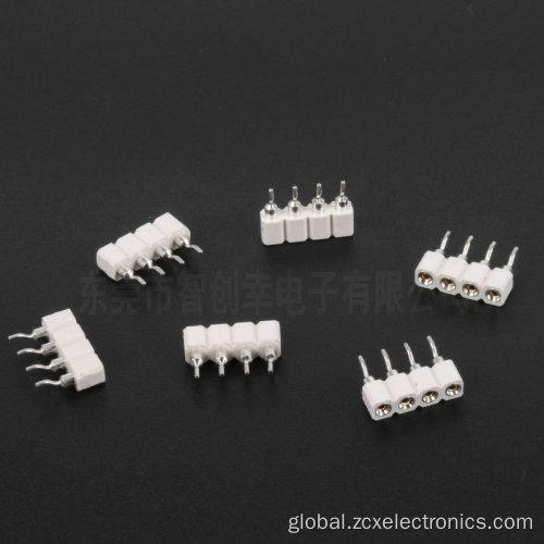 2.54 4P White Horizontal Female Connectors